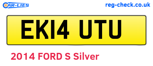 EK14UTU are the vehicle registration plates.