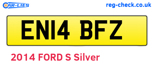 EN14BFZ are the vehicle registration plates.