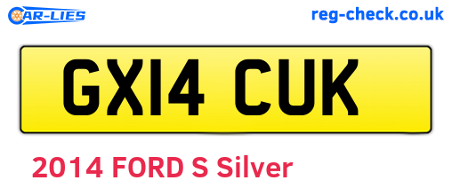 GX14CUK are the vehicle registration plates.