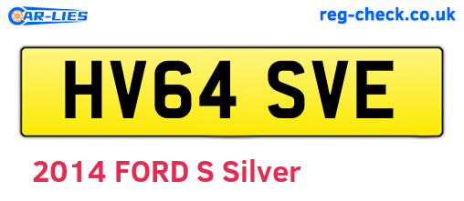 HV64SVE are the vehicle registration plates.