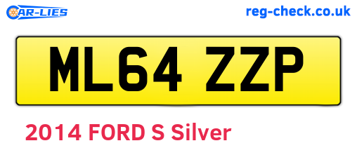 ML64ZZP are the vehicle registration plates.