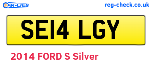 SE14LGY are the vehicle registration plates.