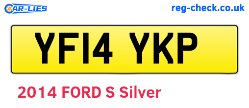 YF14YKP are the vehicle registration plates.