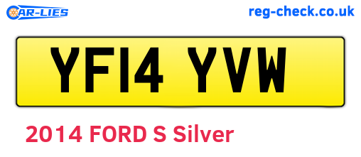 YF14YVW are the vehicle registration plates.