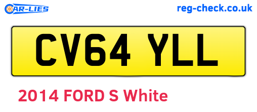 CV64YLL are the vehicle registration plates.