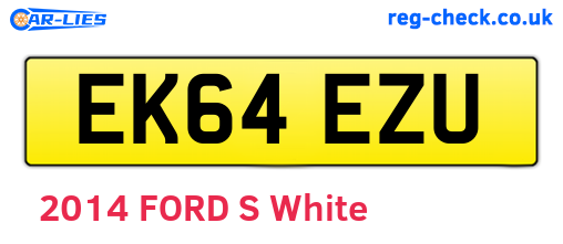 EK64EZU are the vehicle registration plates.