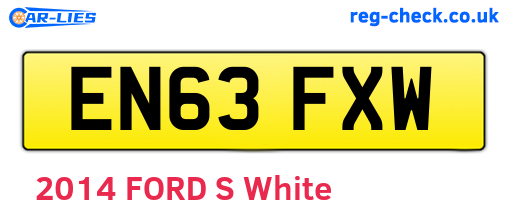 EN63FXW are the vehicle registration plates.