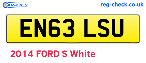 EN63LSU are the vehicle registration plates.