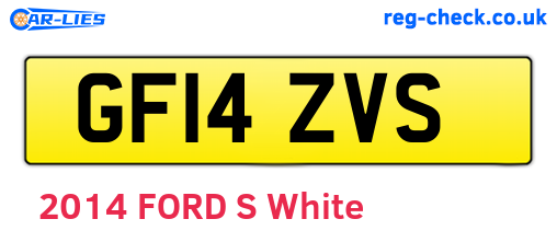 GF14ZVS are the vehicle registration plates.