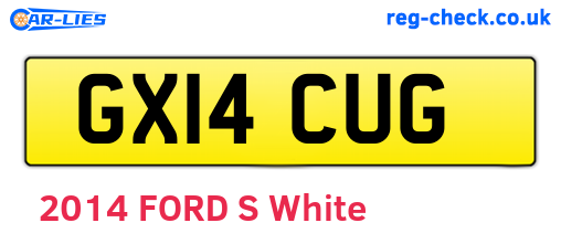 GX14CUG are the vehicle registration plates.