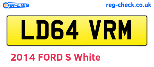LD64VRM are the vehicle registration plates.