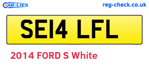 SE14LFL are the vehicle registration plates.