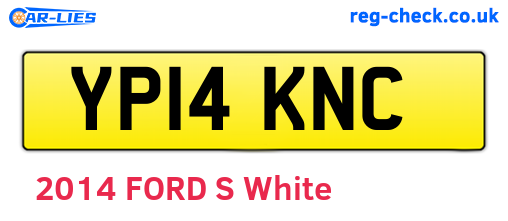 YP14KNC are the vehicle registration plates.