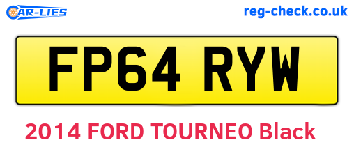 FP64RYW are the vehicle registration plates.