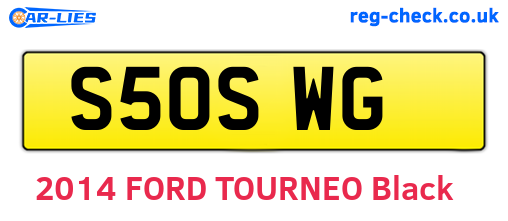 S50SWG are the vehicle registration plates.