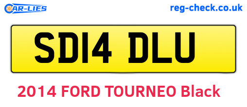 SD14DLU are the vehicle registration plates.