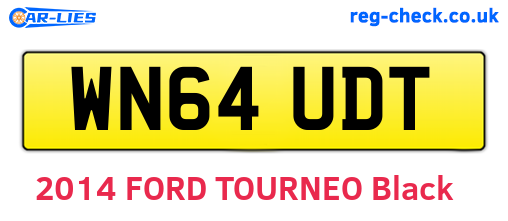 WN64UDT are the vehicle registration plates.