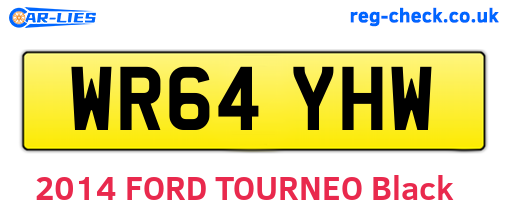 WR64YHW are the vehicle registration plates.