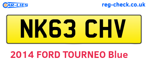 NK63CHV are the vehicle registration plates.