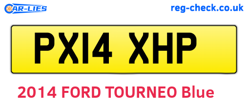PX14XHP are the vehicle registration plates.