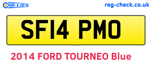 SF14PMO are the vehicle registration plates.