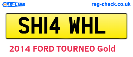 SH14WHL are the vehicle registration plates.