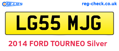 LG55MJG are the vehicle registration plates.