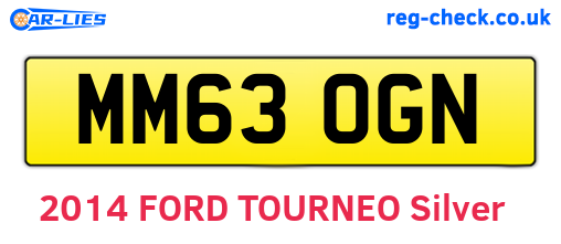 MM63OGN are the vehicle registration plates.