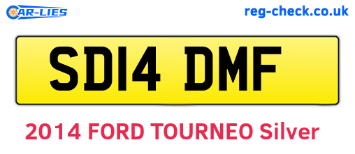 SD14DMF are the vehicle registration plates.