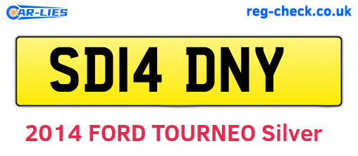 SD14DNY are the vehicle registration plates.