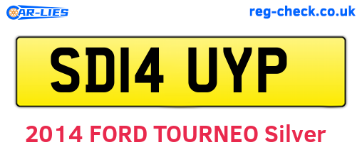 SD14UYP are the vehicle registration plates.