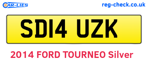 SD14UZK are the vehicle registration plates.