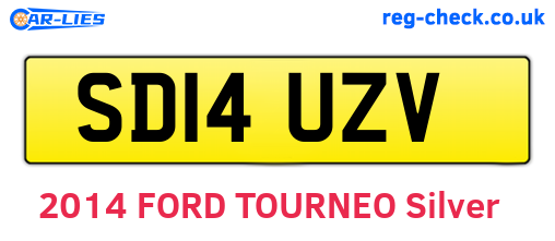 SD14UZV are the vehicle registration plates.