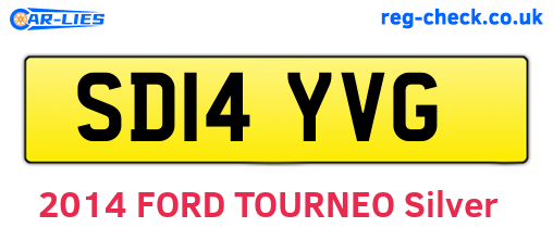 SD14YVG are the vehicle registration plates.