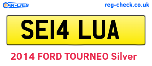 SE14LUA are the vehicle registration plates.