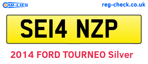 SE14NZP are the vehicle registration plates.