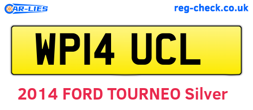 WP14UCL are the vehicle registration plates.