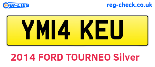 YM14KEU are the vehicle registration plates.