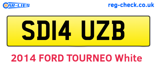 SD14UZB are the vehicle registration plates.