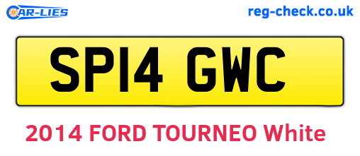 SP14GWC are the vehicle registration plates.