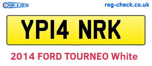 YP14NRK are the vehicle registration plates.