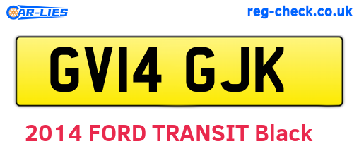 GV14GJK are the vehicle registration plates.