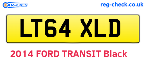 LT64XLD are the vehicle registration plates.