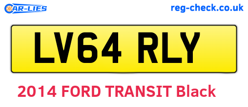 LV64RLY are the vehicle registration plates.