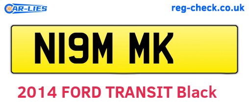 N19MMK are the vehicle registration plates.