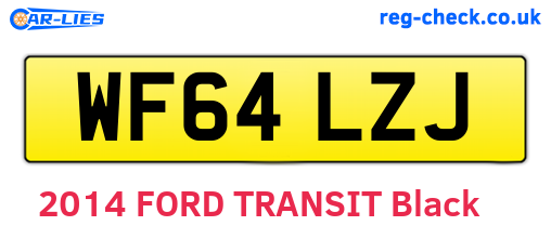 WF64LZJ are the vehicle registration plates.