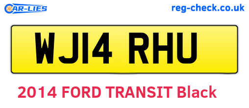 WJ14RHU are the vehicle registration plates.
