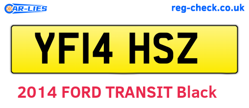YF14HSZ are the vehicle registration plates.