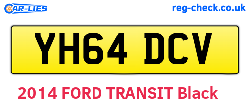 YH64DCV are the vehicle registration plates.