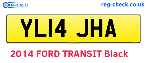 YL14JHA are the vehicle registration plates.